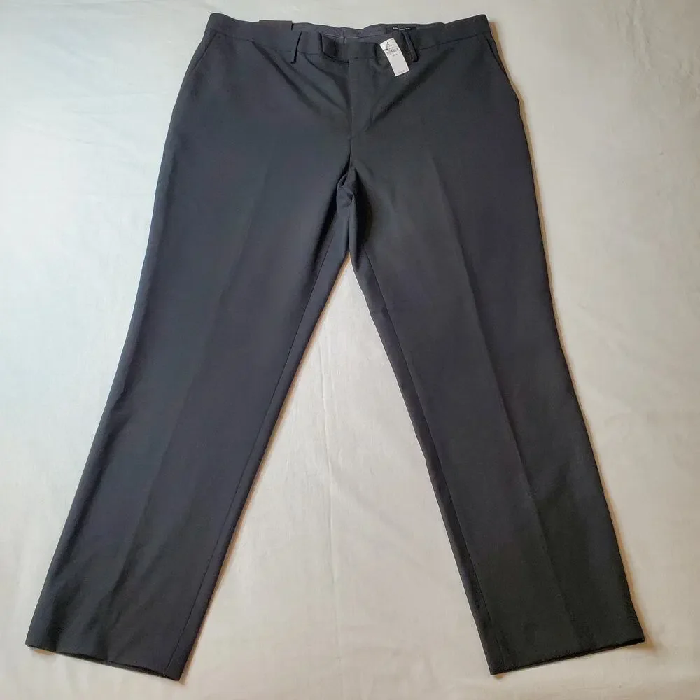 Banana Republic Men's Size 40X30 NWT Plain Weave Suit Trouser Black 616292